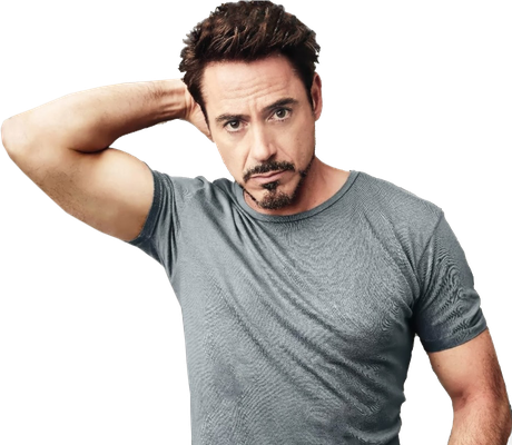 Robert Downey Jr Png Isolated Photo (gray, silver, black)