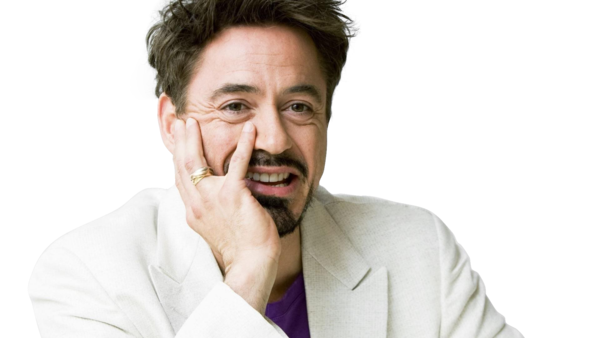 Robert Downey Jr Transparent Png (lavender, black, white)