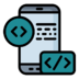 Mobile Coding Device Phone Code Icon Free Nobackground Png Icon Download (silver, black, gray, lavender, teal)