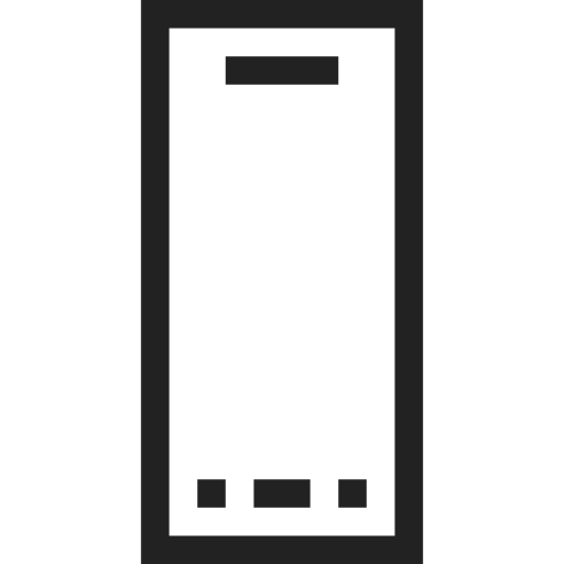 Mobile Phone Smartphone Device Technology Free Png Icon Download (black)