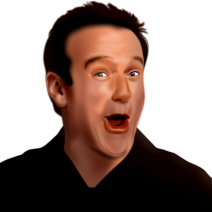 Robin Williams Png File (black)