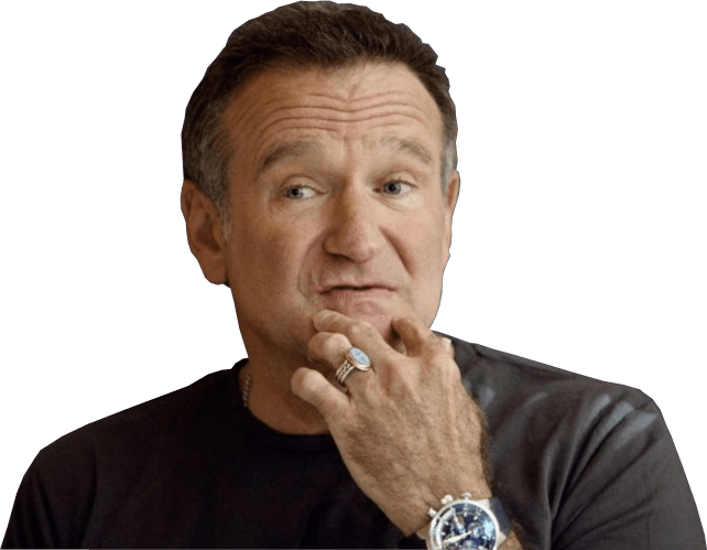 Robin Williams Png Pic (gray, black)