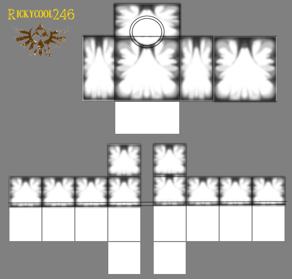 Roblox Shaded Shirt Template Transparent Png (gray, black)