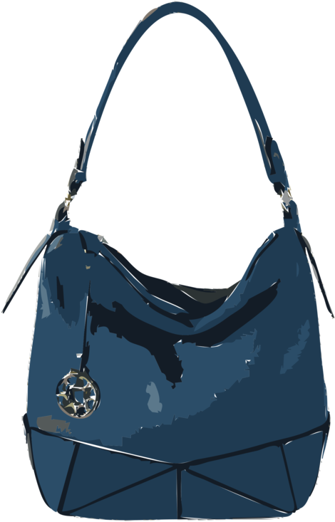 Hobo Bag Transparent Png (teal, black, navy)