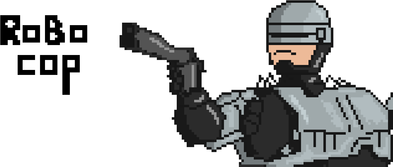 Robocop Png Isolated Hd (silver, black)