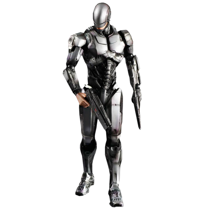 Robocop Transparent Isolated Png (black)