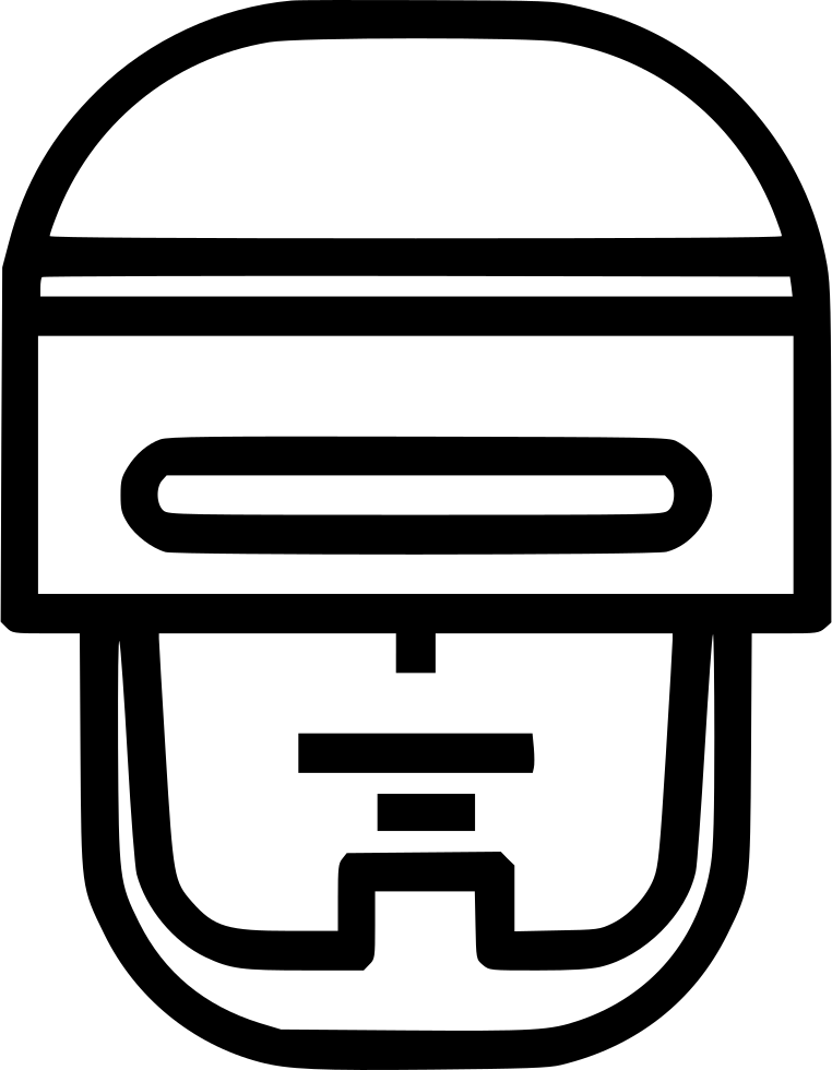 Robocop Transparent Png (gray, silver, black, white)