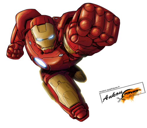 Robot Chibi Iron Man Png Image (black)