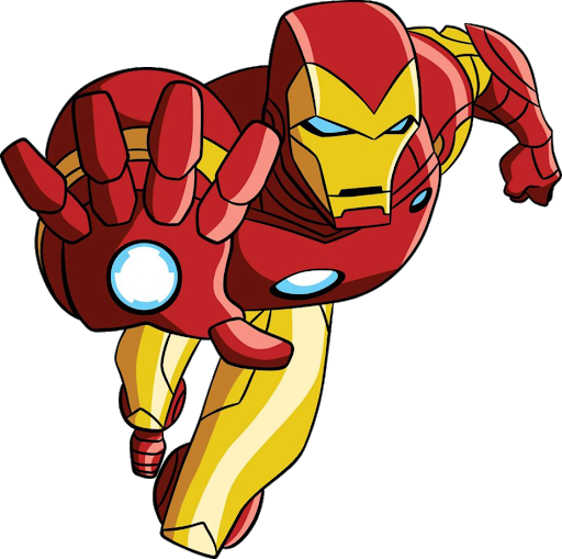 Robot Chibi Iron Man Transparent Background (gold, beige, chocolate, black, maroon)