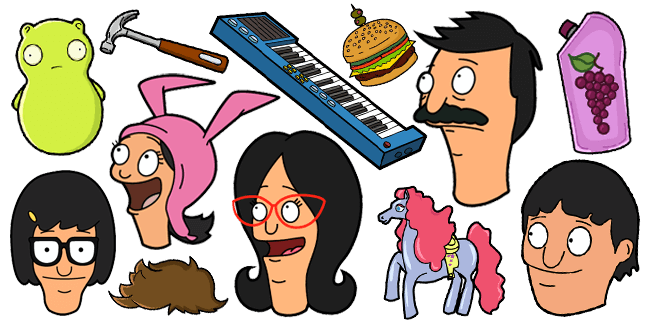 Bobs Burgers Png Pic (salmon, olive, black, yellow)