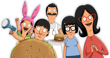 Bobs Burgers Png (white, black, chocolate, silver)