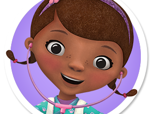 Doc Mcstuffins Png Hd Image 300X225 (black, white, plum)