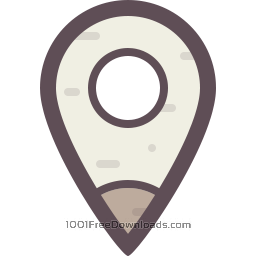 Location Pin Free Nobackground Png Icon Download (beige, gray, silver, black)