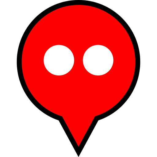 Location Flickr Pin Logo Map Logo Icon Free Nobackground Png Icon Download (red, black, white)