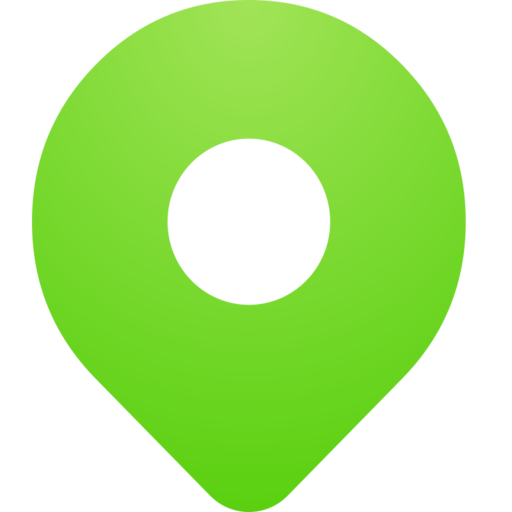 Location Marker Free Png Icon (olive, black)