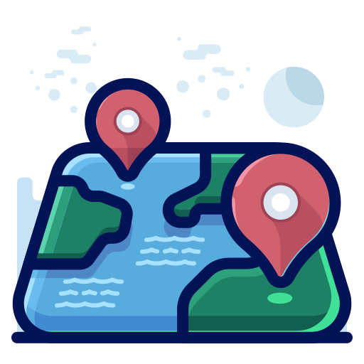 Location Pointer Map Destination Pin Icon Free Png Icon Download (salmon, navy, black, gray, teal)