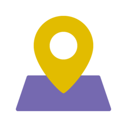 Locationpinx Free Png Icon Download (indigo, black, gray, orange, gold)