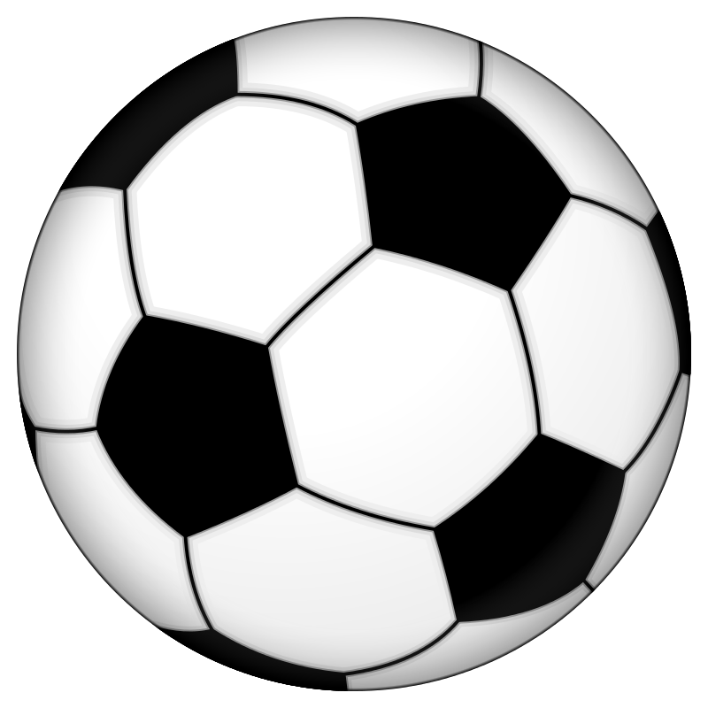 Soccer Ball Png File (black, lavender, white)