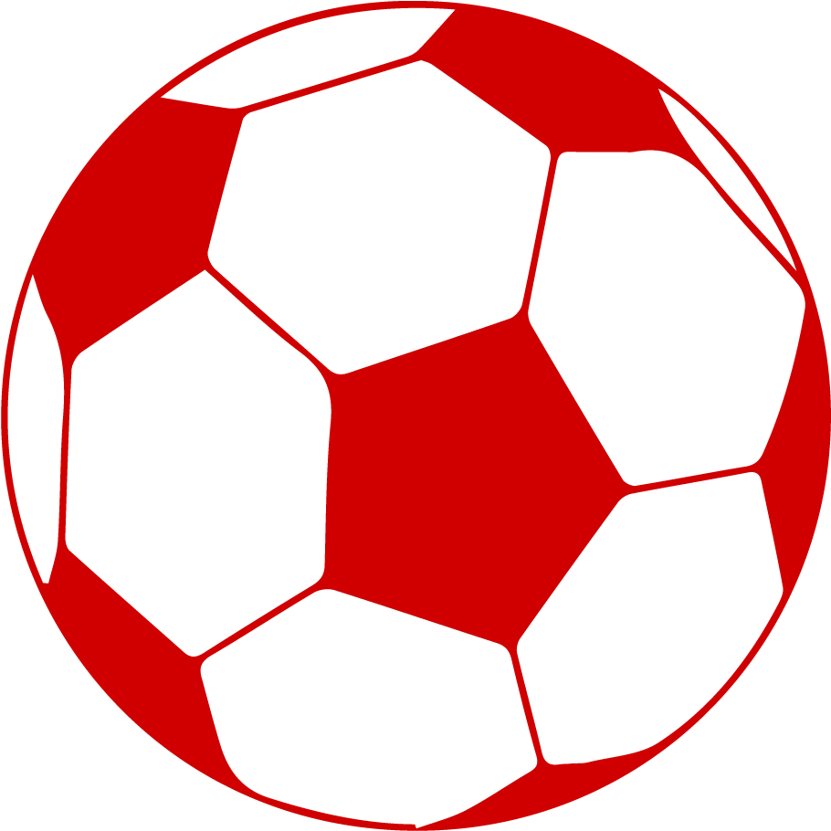 Soccer Ball Png Image (black, red)