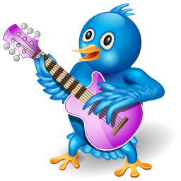 Social Twitter Guitar Bird Free Png Icon Download (teal, purple, violet, black)