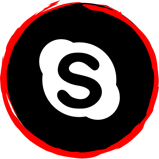 Social Media Logo Skype Icon Free Png Icon Download (red, black, white)