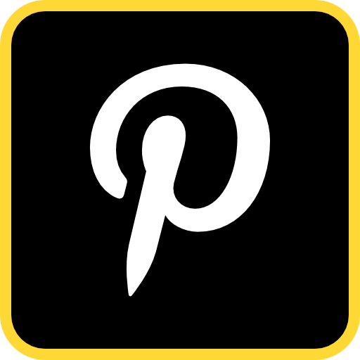 Social Media Online Pinterest Icon Free Png Icon Download (gold, black, white)