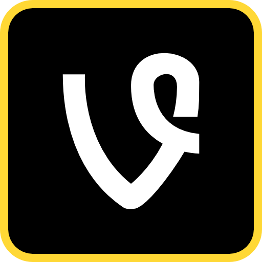 Social Media Online Vine Icon Free Nobackground Png Icon Download (gold, black, white)