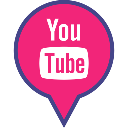 Social Media Pin Logo Youtube Red Icon Free Png Icon Download (indigo, salmon, black, white)