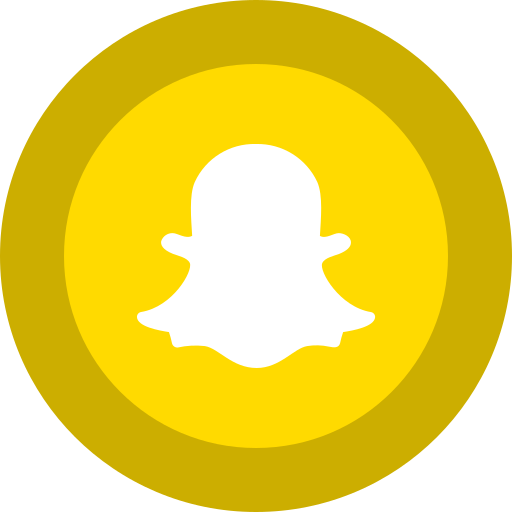 Social Snapchat Free Png Icon Download (black, gold, orange, white)