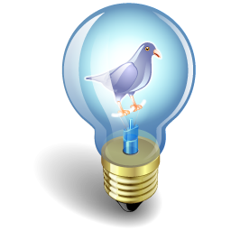 Social Twitter Bird Bulb Free Nobackground Png Icon Download (silver, mint, black, white)