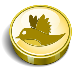 Social Twitter Bird Free Nobackground Png Icon Download (olive, white, beige, black, gold)