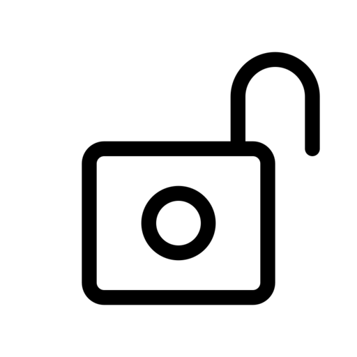 Lock Open Free Png Icon Download (lavender, indigo, black, white, gray)