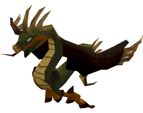 Cockatrice Dragon Png Isolated Pic (black)