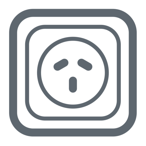 Socket I Free Transparent Png Icon Download (white, black, gray)