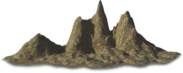 Rocks Png Pic (black)