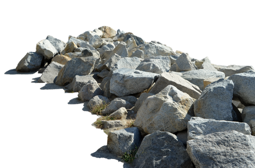 Rocks Transparent Isolated Background (gray, indigo, black)