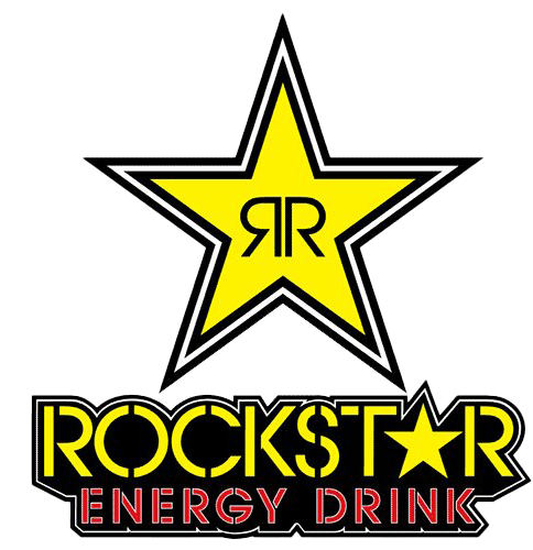 Rockstar Energy Drink Png File (gray, yellow, black, silver, white)