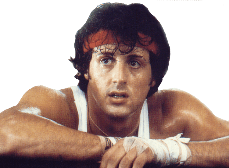 Rocky Balboa Png (gray, black)