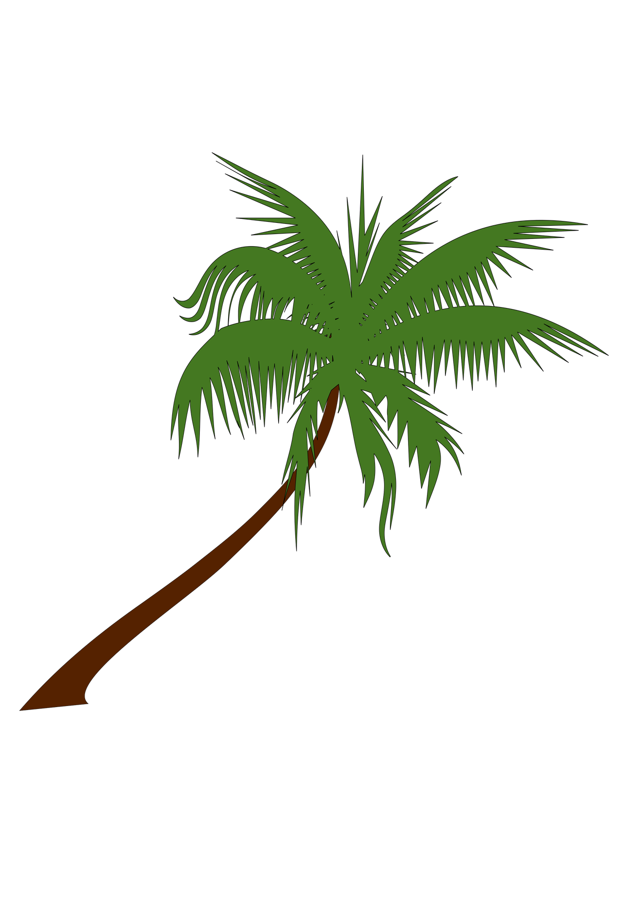 Coconut Tree Png Free Download (olive, black)