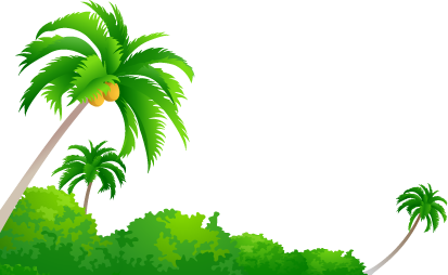 Coconut Tree Png Image (lavender, black, white, green, silver)