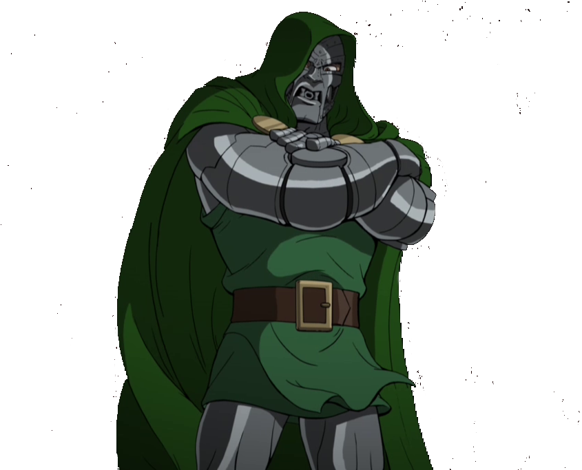 Doctor Doom Png Isolated Image (green, black)