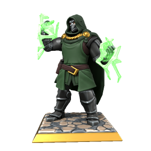 Doctor Doom Transparent (black, salmon, gray)