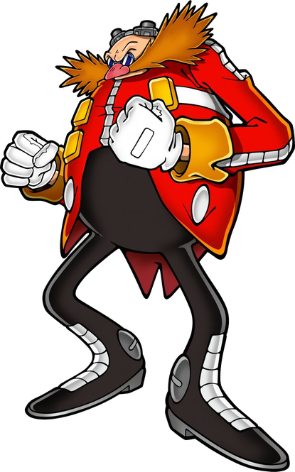 Doctor Eggman Background Png (black, white)