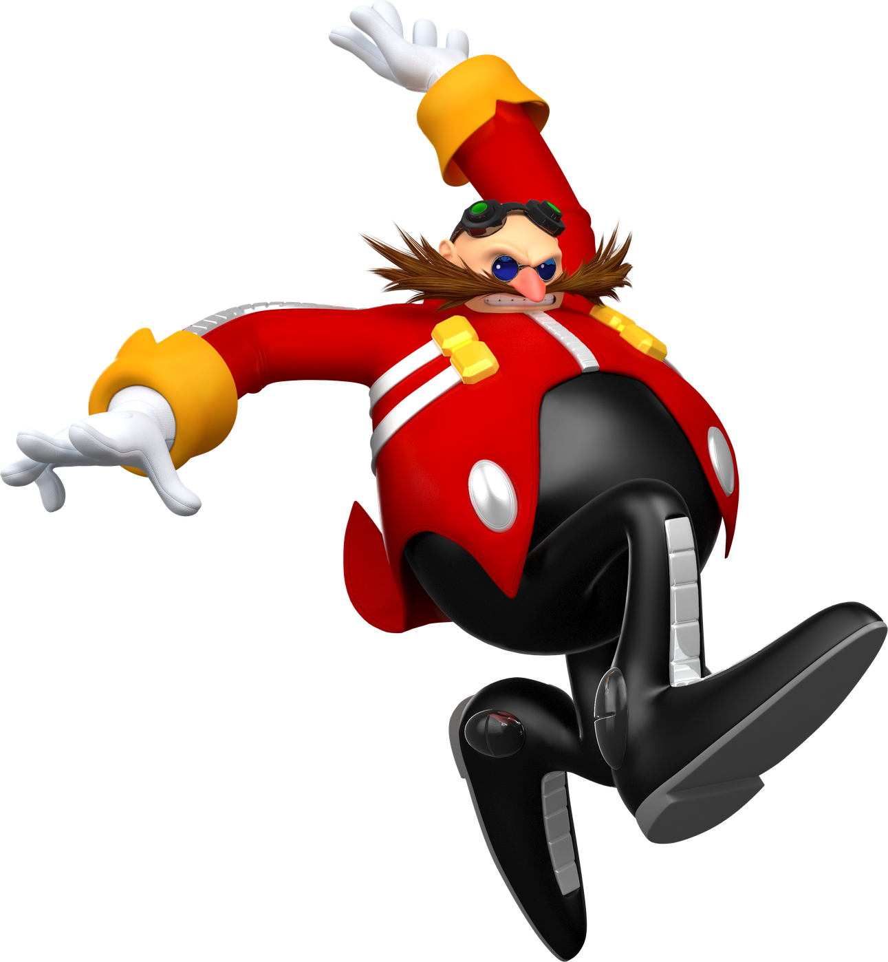 Doctor Eggman Png Transparent Picture (black, indigo)