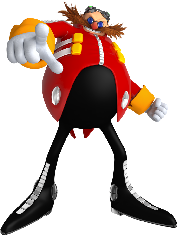 Doctor Eggman Transparent Images Png (black)