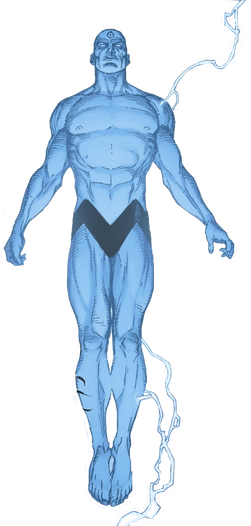 Doctor Manhattan Png File (black, silver)