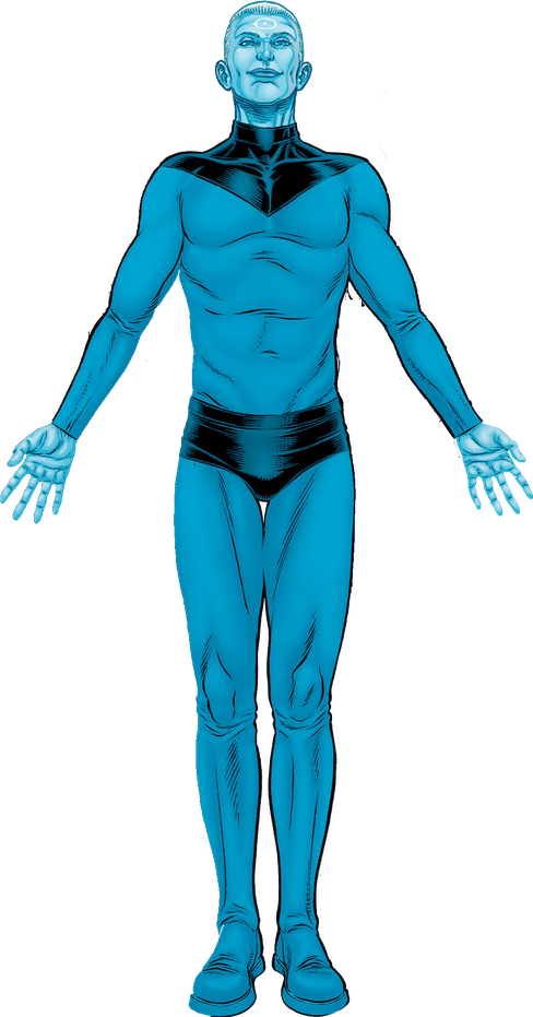 Doctor Manhattan Png Hd (black, teal)