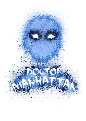 Doctor Manhattan Png Image (black, white)