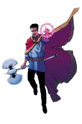 Doctor Strange Transparent Background (black, indigo)