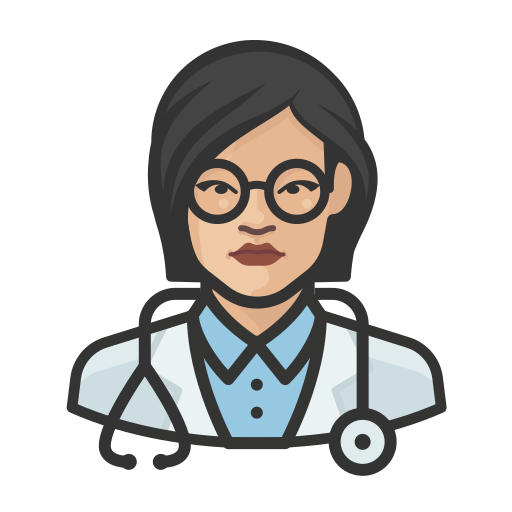 Doctor Asian Female Coronavirus People Avatar Mask Icon Free Transparent Png Icon Download (silver, lavender, black, indigo)